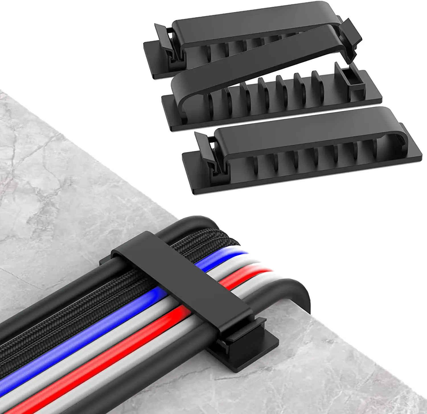 Cable Organizer - Organizer kabli, uchwyt na przewody, elastyczny