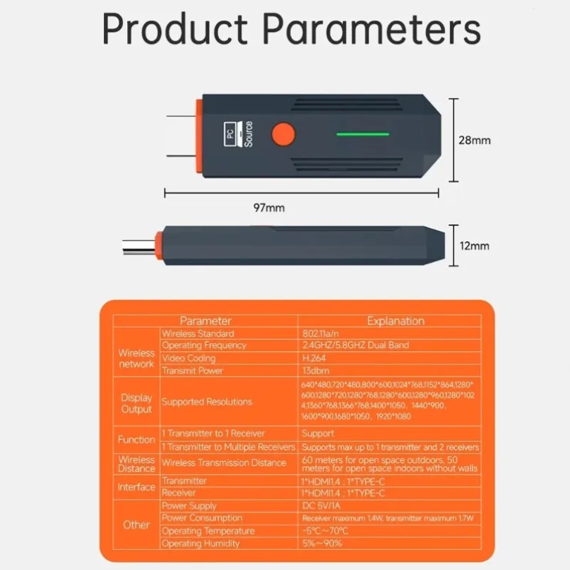 Bezprzewodowy nadajnik i odbio – Hdmi Adapter recenzja i cena